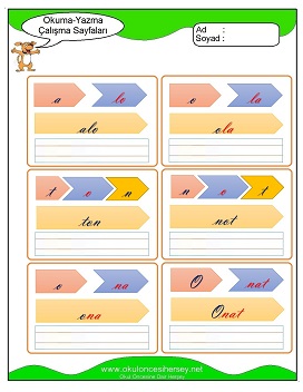 o sesi Grubu Çalışma Sayfaları